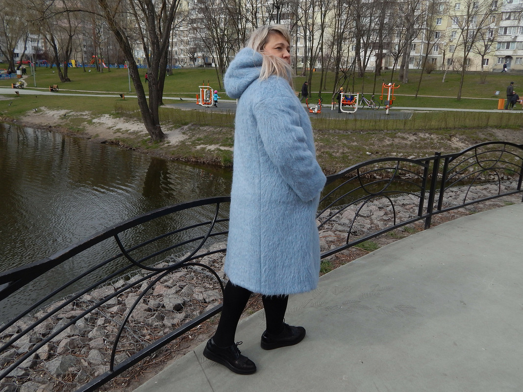 Голубое пальто от musya