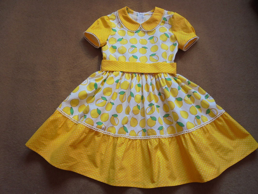 Платье «Лимончики с горошками» от Patrolaj