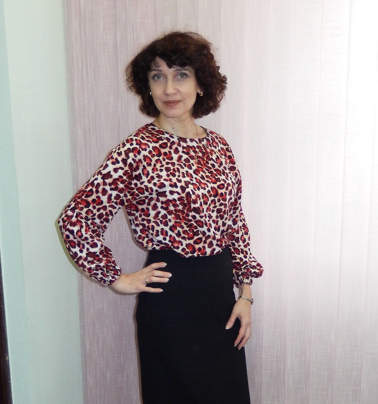 Блузка «Красный лео» от julia.golubkova