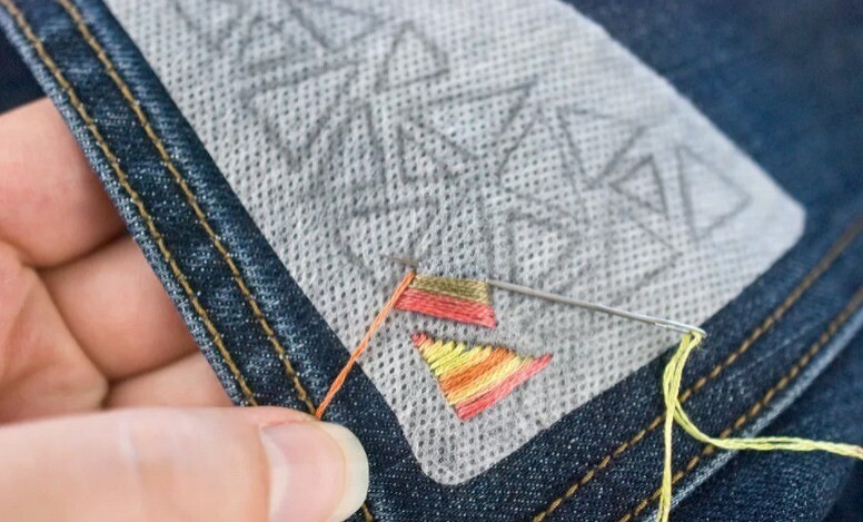 Вышивка на джинсах своими руками со схемами: придаем изюминку любимым штанам