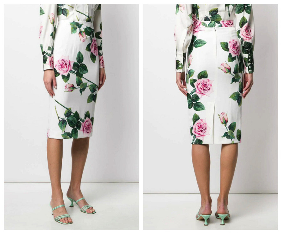Вещь дня: юбка-карандаш с крупными розами от Dolce&Gabbana