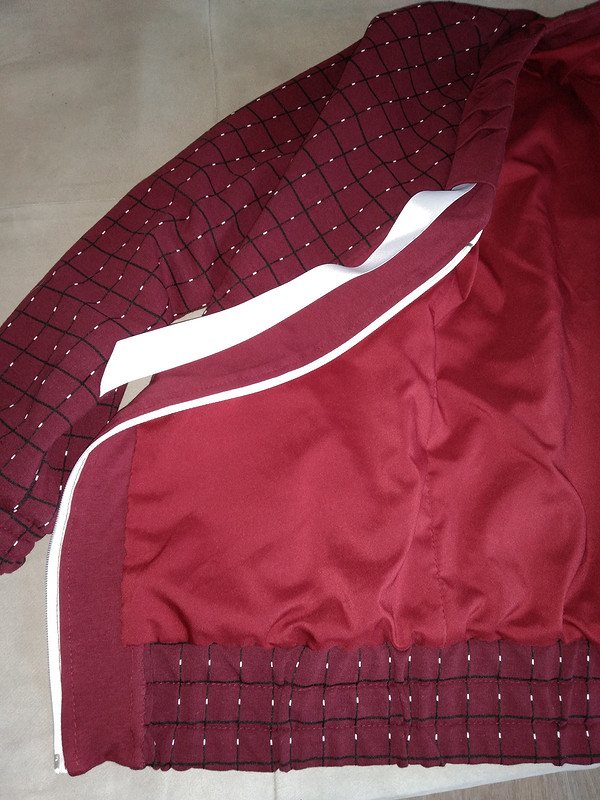 Бордовый костюм: блузон и брюки от Tatyana163