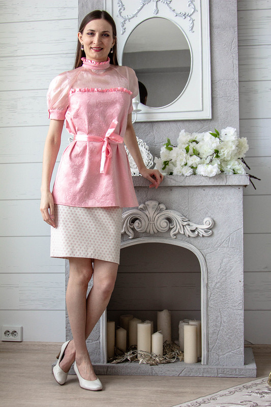 Блуза розовая к 8 марта от TUshka154M