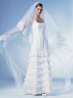 Свадебное платье в испанском стиле №123 — выкройка из Burda 3/2006