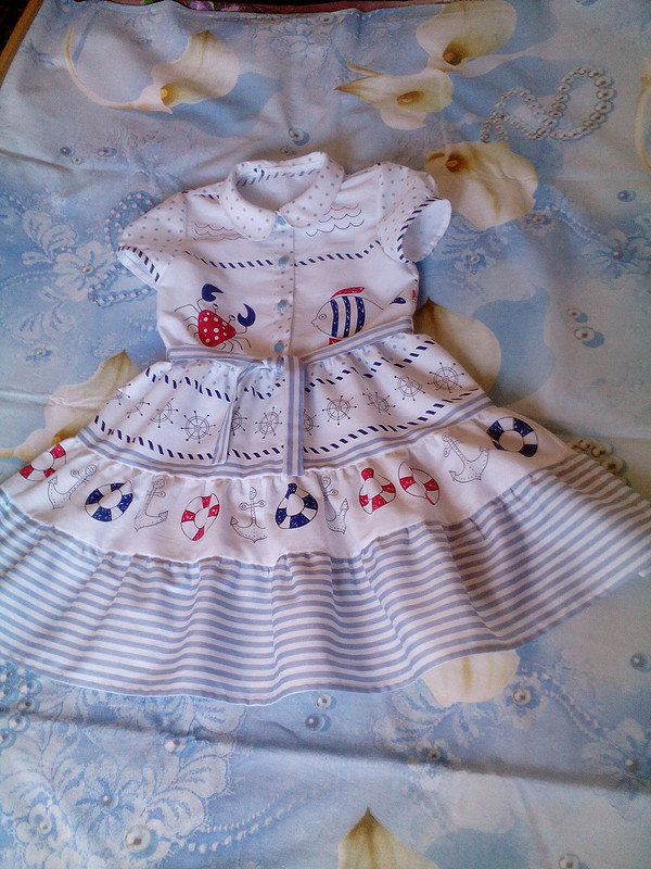 Мое морское платье для внучки от BNG55