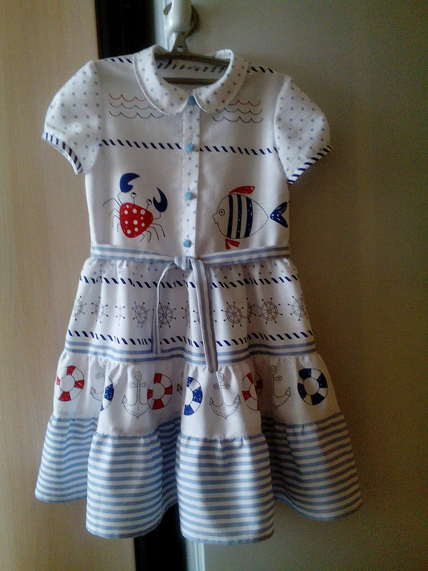 Мое морское платье для внучки от BNG55