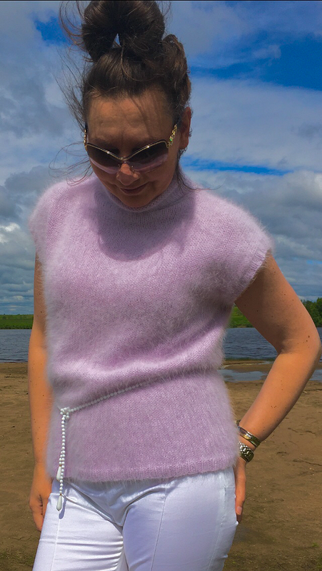 Пуловер «Розовая Лаванда» от LETO2909