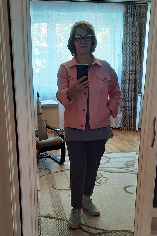 Куртка: розовая джинсовка от Olga_N