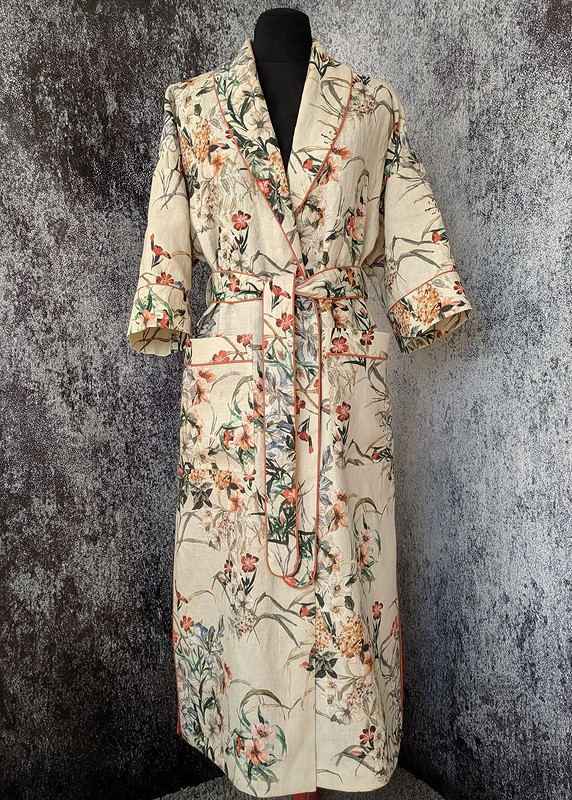 Халат-кимоно из льна от indikate_atelier