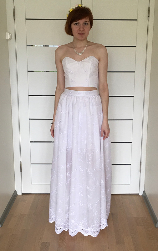 Свадебный наряд: юбка, бюстье и блузка от Djessika