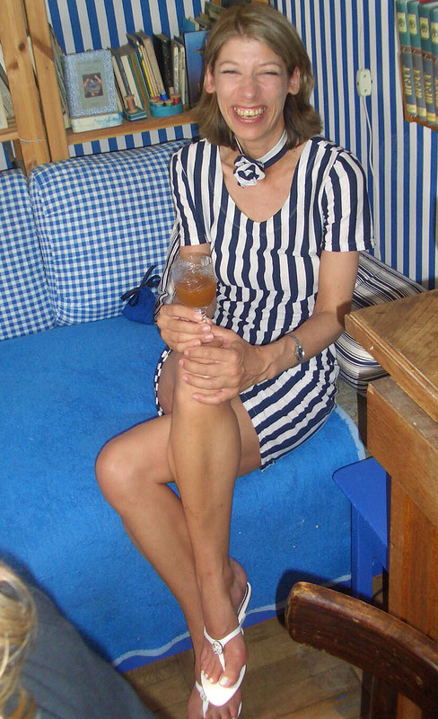Полосатое трикотажное платье от Федотова Татьяна