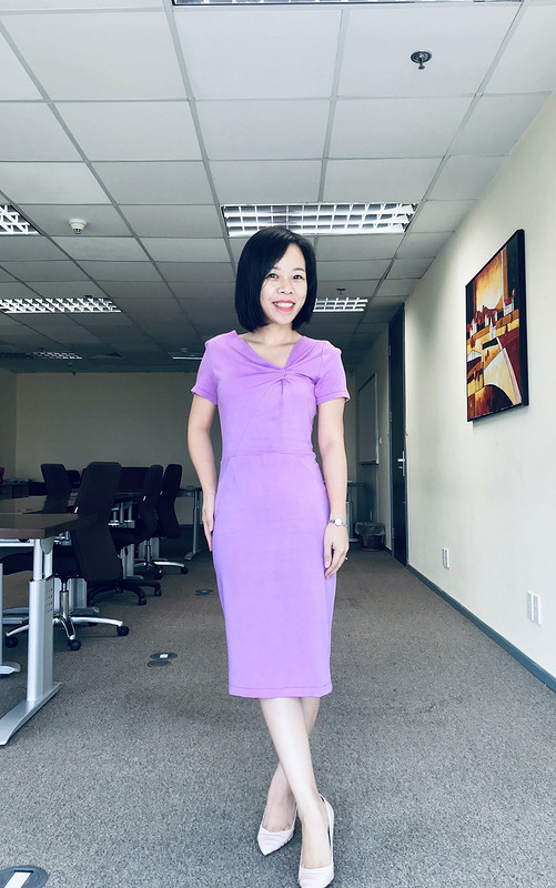 Платье «Purple dress» от Binh Ngo