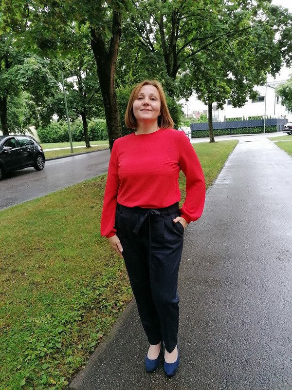 Красная блуза от Миадель 