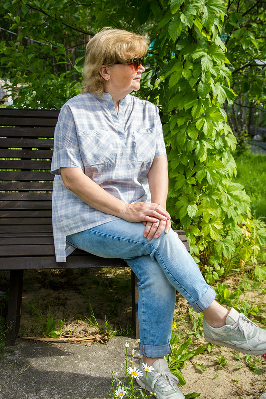 Простые, но нужные вещи: блузка-туника «повторение» от Елена  arvovna