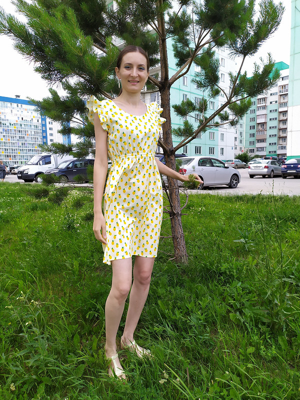 Платье с ананасами от TUshka154M