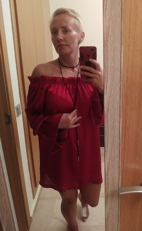 Красное платье-туника от Solarzebra