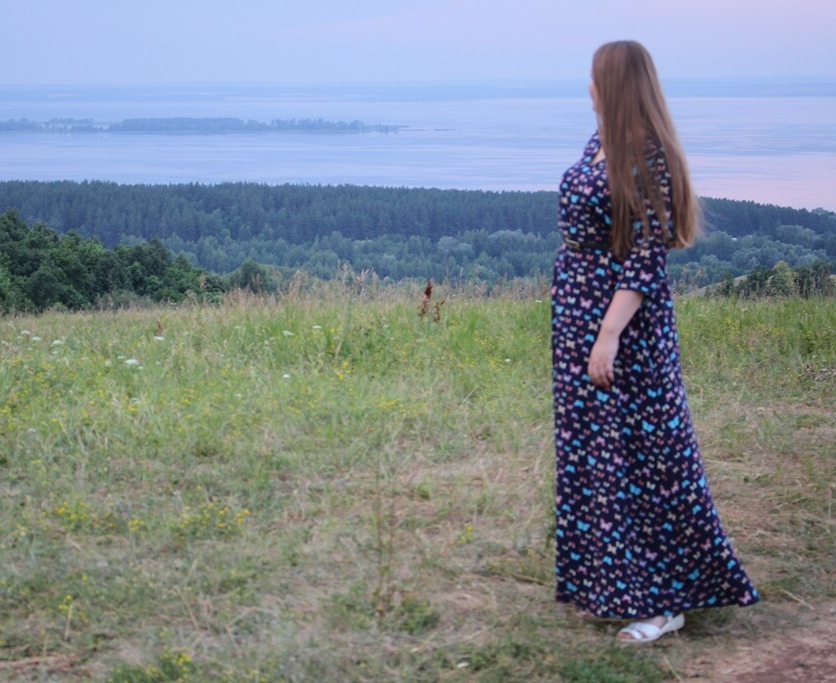 Платье из штапеля от Sveta Sews