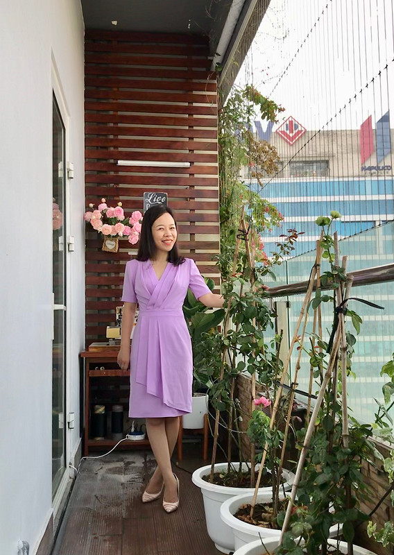 Платье «Purple romantic» от Binh Ngo