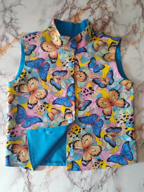 Летний костюм «Бабочки» - блузка и шорты от Nudelman