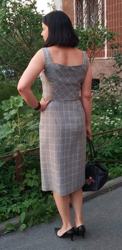 Элегантный серый: топ и юбка от fish_modern
