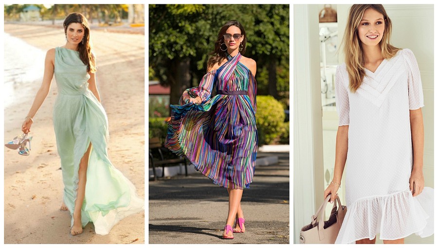 Модели платьев из шифона: фото длинных, летних, красивых, легких фасонов