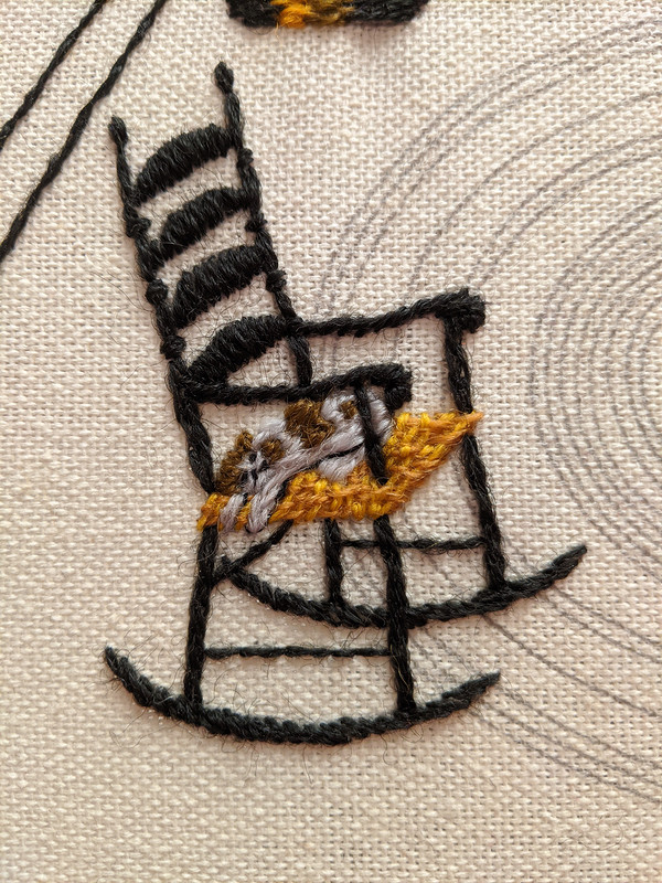 Вышитая картина «Sewing bee (Шьющие пчёлки)» от Светлана pseta_
