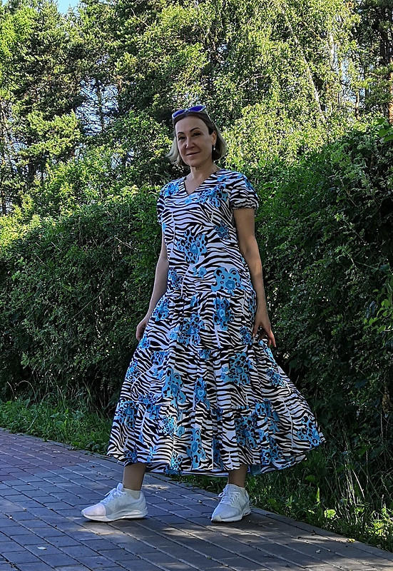 Свободное платье из хлопка от okkuva