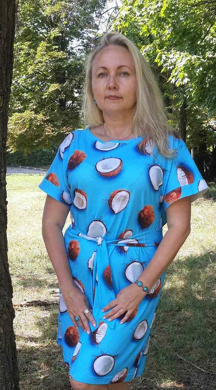 Платье-футболка «Кокосик» по выкройке Бурда Экстра от Домино