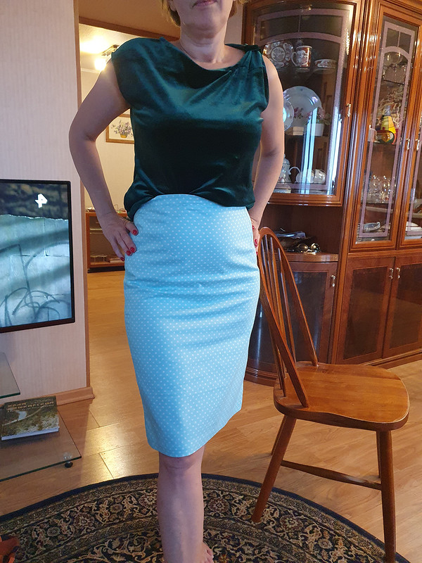 Прямая юбка в горошек от Римма Зарипова