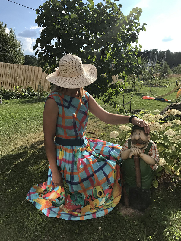 Огородное платье из льна от osgep