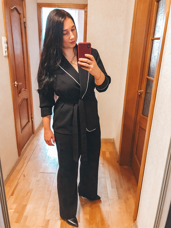 Костюм в пижамном стиле: жакет и брюки от shemyreva_yulia