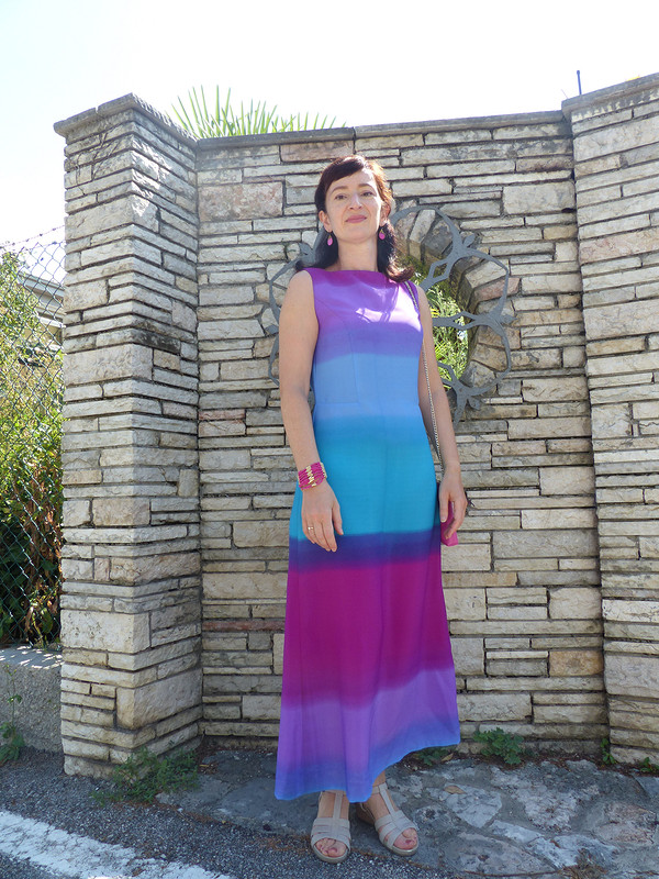 Платье цвета лета и моря от Lanawind