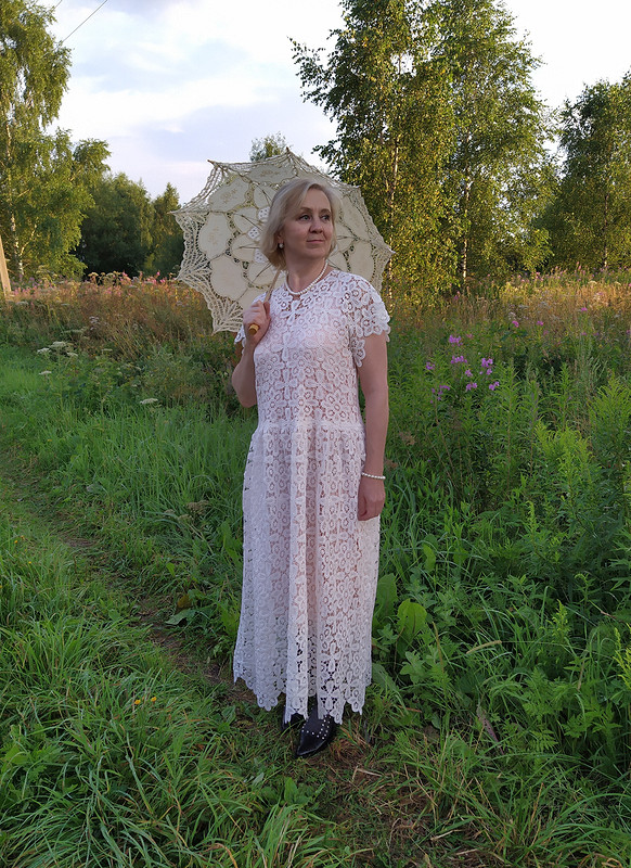 Платье кружевное, скромное! от Vikkilevit
