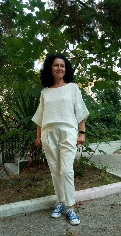 Модели блузок из льна | Интернет магазин фабрики Ришелье блузка лен зеленая