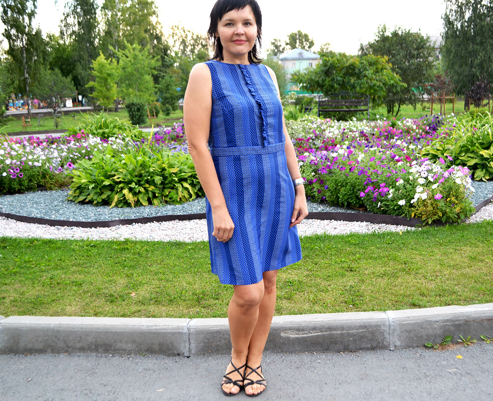 Платье в синюю полоску от Любаева Светлана