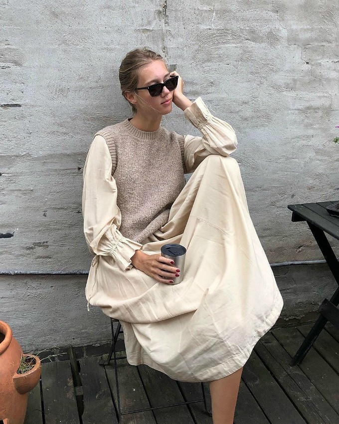 Возвращение вязаного жилета: с чем носить самую модную трикотажную вещь сезона