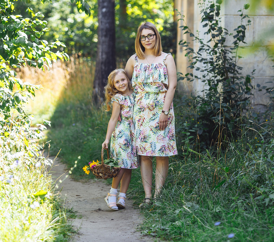Летний family look: платья для мамы и дочки от AnnaI