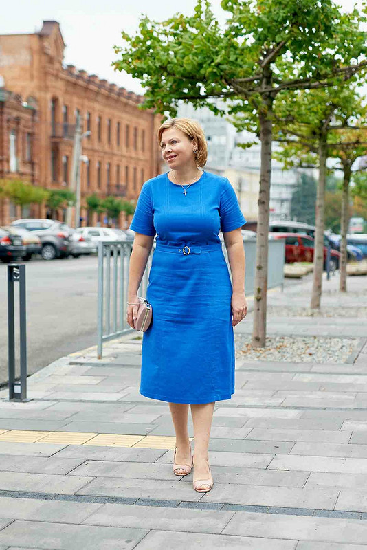 Платье «Синий лён, или улочками старого города» от katrinka_n