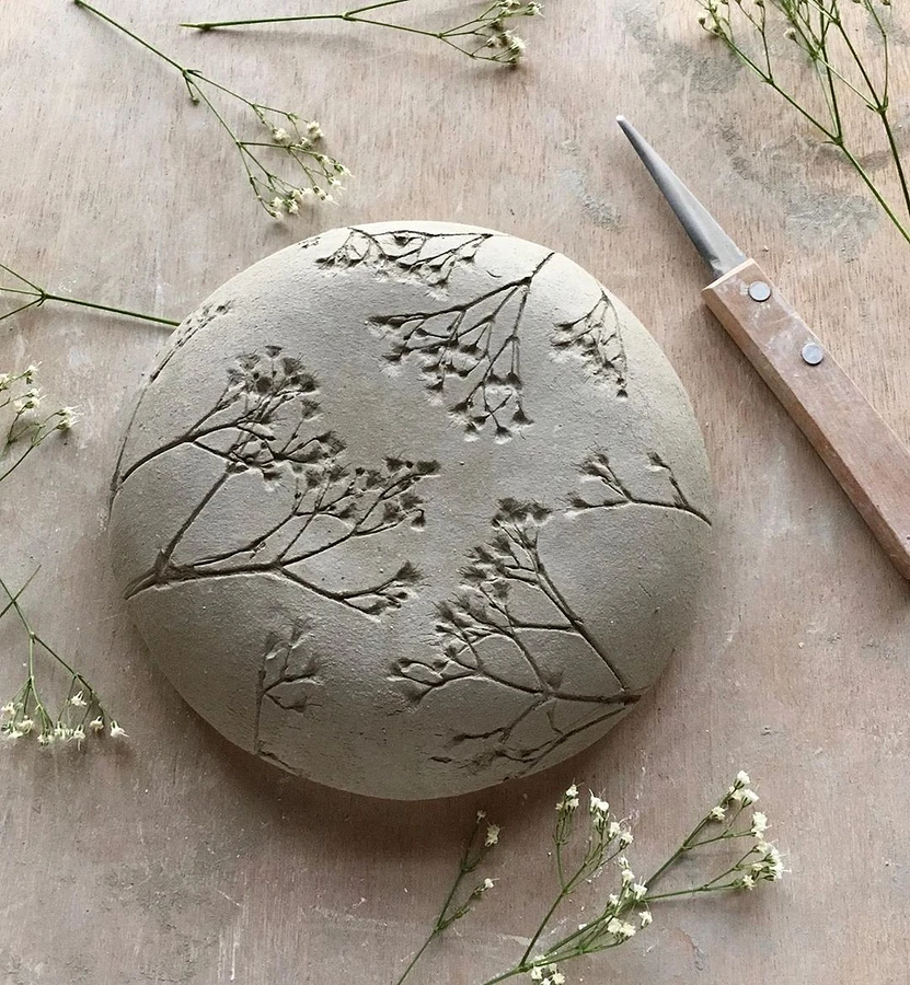 Керамика с узорами, созданными природой: рукодельный instagram недели вдохновляемся,керамика