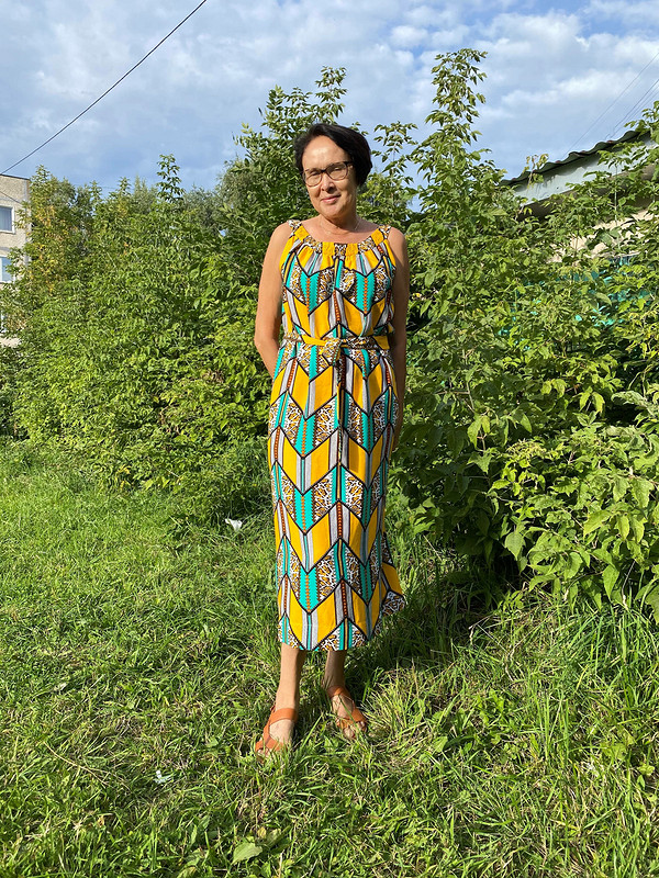 Летнее платье в этническом стиле от lukinairina01