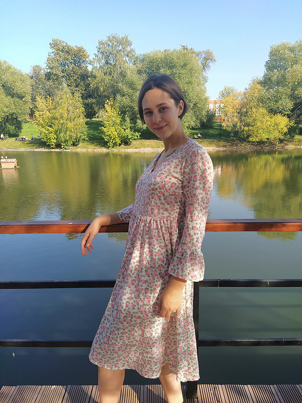 Летнее платье в цветочек от Наталия Аверкова
