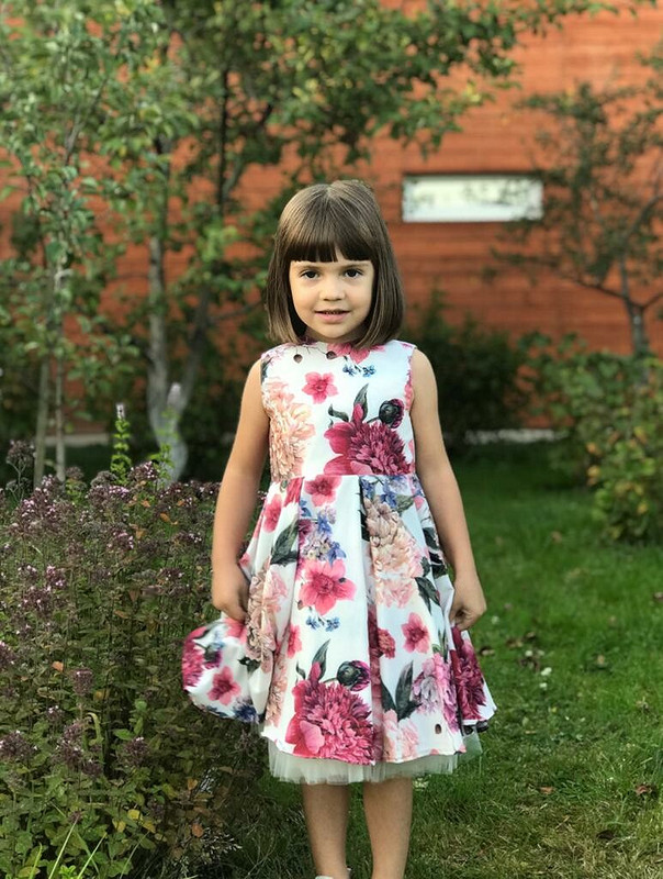 Цветочное платье для дочки от Darena