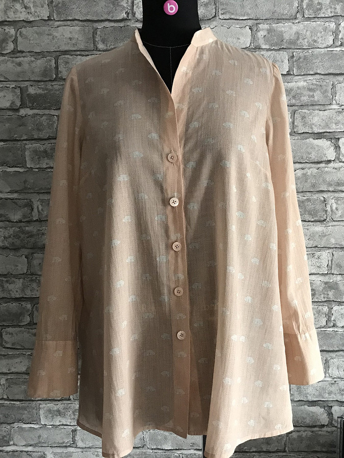 Блузка-рубашка А-силуэта: обзор выкройки 105 из Burda Style 4/2019