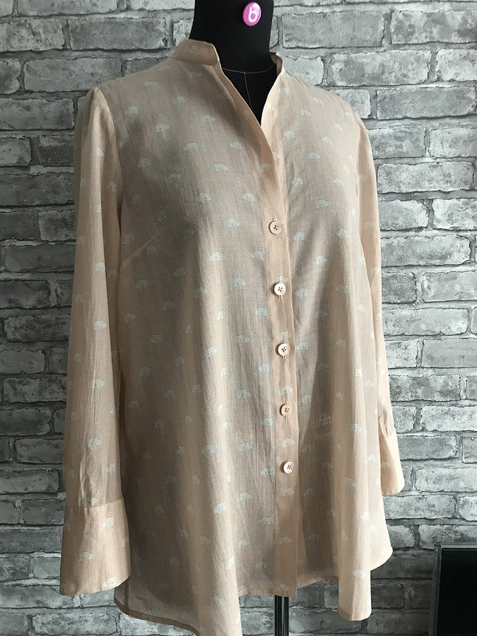 Блузка-рубашка А-силуэта: обзор выкройки 105 из Burda Style 4/2019