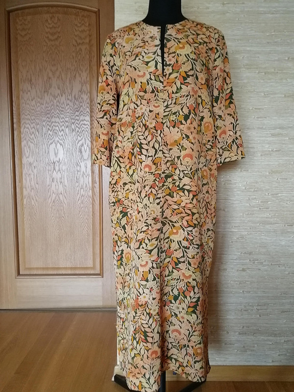 Платье-кафтан из шелка тиримэн для кимоно от tgovorukhina