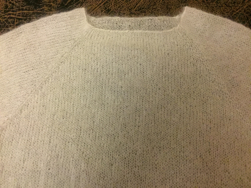 Пуловер из кидмохера от tina2019