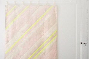 Лоскутное одеяло с диагональным узором: мастер-класс