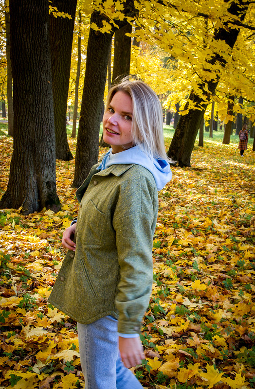 Куртка-рубашка по выкройке платья :-) от Елена  arvovna