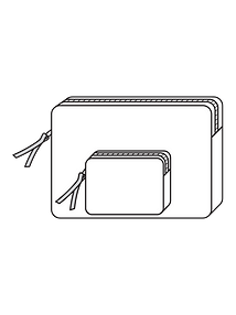Технический рисунок чехла для ноутбука