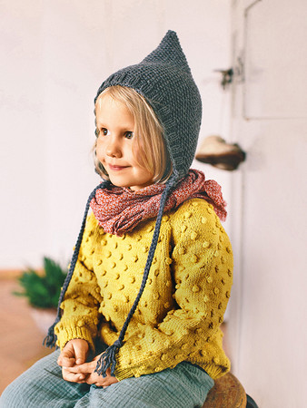 Вязание узора для вязаной детской шапочки спицами: